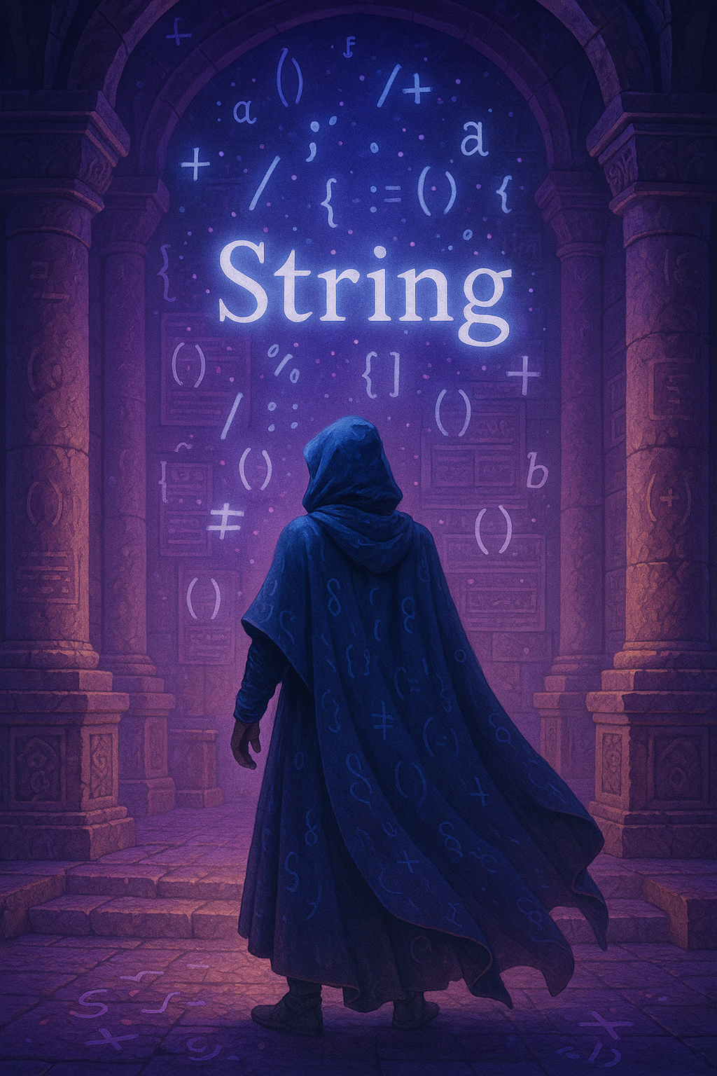 Temple of Text Illustration